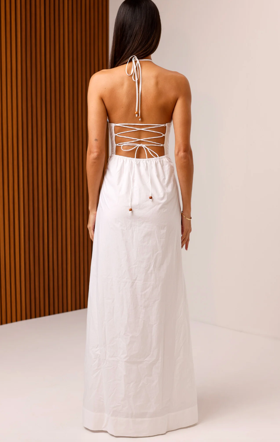 TRAVIS EMBROIDERED MAXI DRESS