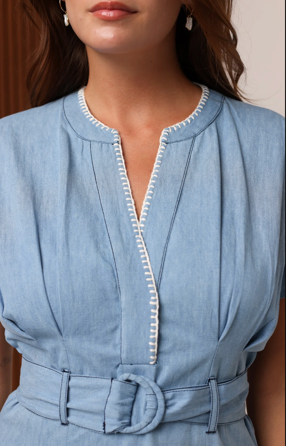 ARKANSAS DENIM CHAMBRAY DRESS