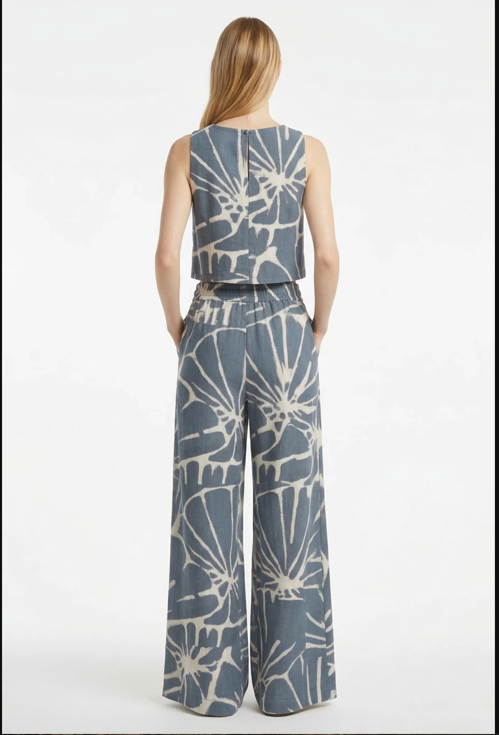 ABSTRACT DAISY TOP AND PANT SET