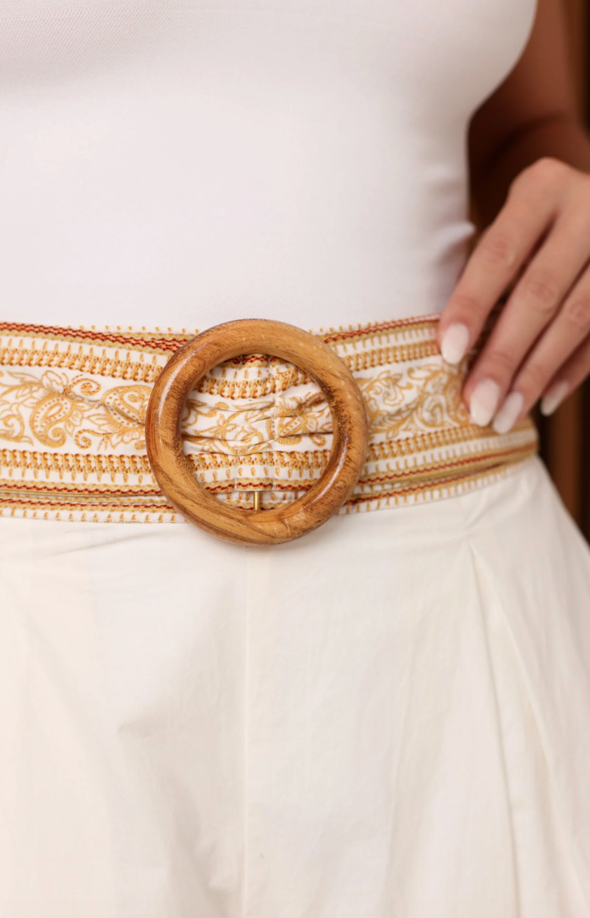 VINTAGE AMBER PALM SHORTS