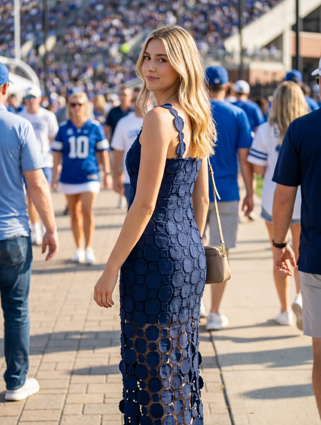 CIRCLE APPLIQUE DRESS