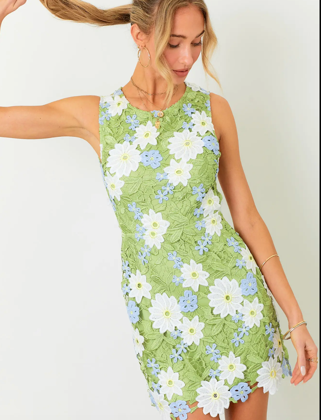 LIKE IT LIKE THAT APPLIQUE DRESS