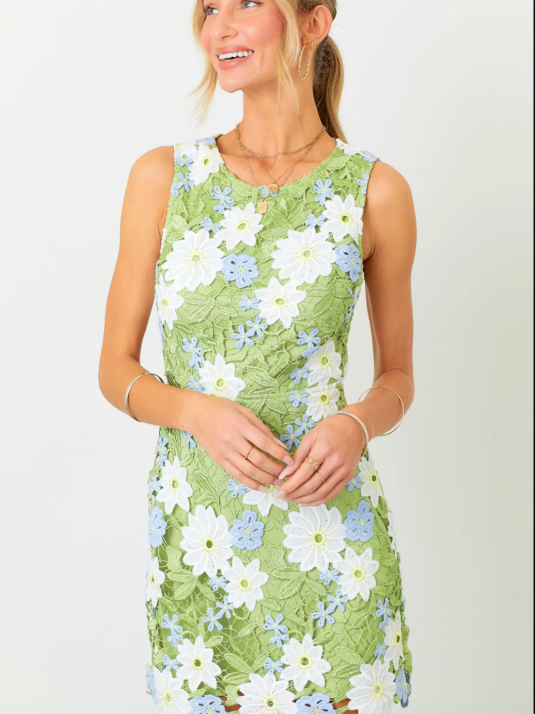 LIKE IT LIKE THAT APPLIQUE DRESS