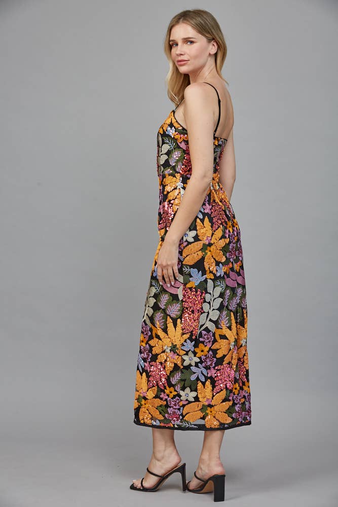 SEQUIN FLOWER POWER DRESS