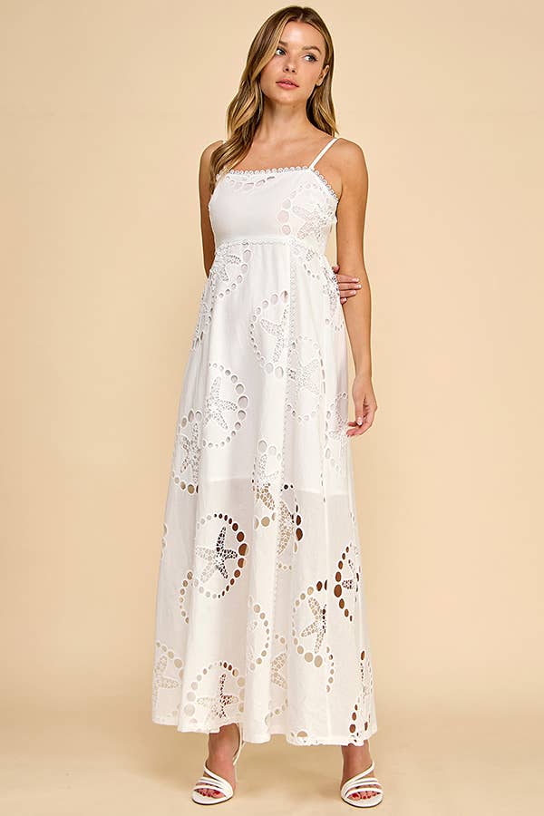 STARFISH  LASER LINEN DRESS