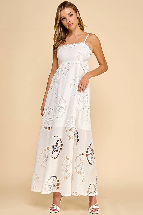 STARFISH  LASER LINEN DRESS
