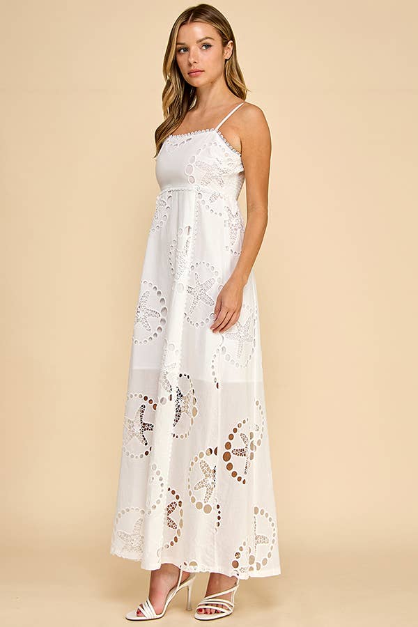 STARFISH  LASER LINEN DRESS