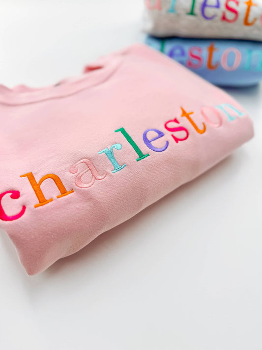 COLORFUL NANTUCKET PRINT Custom Sweatshirt