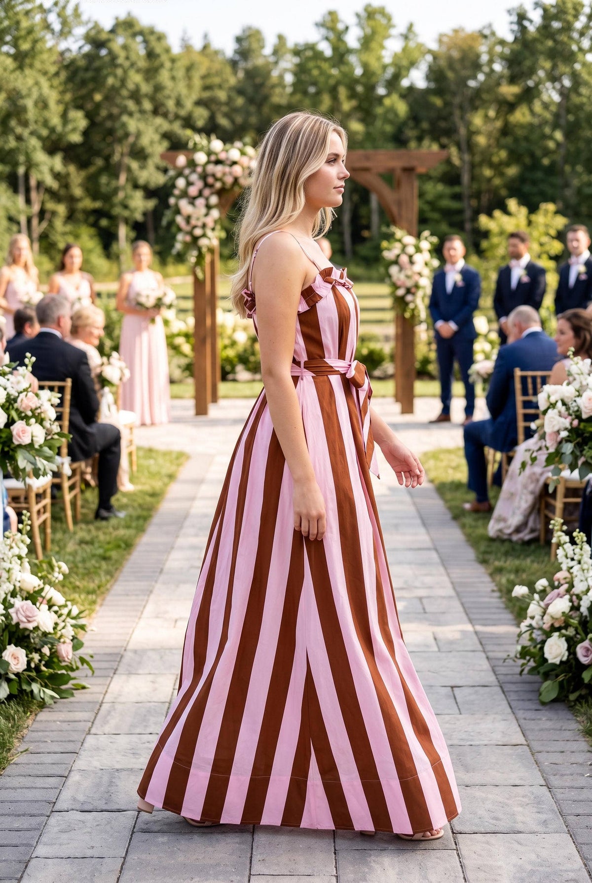 TASKET STRIPE DRESS