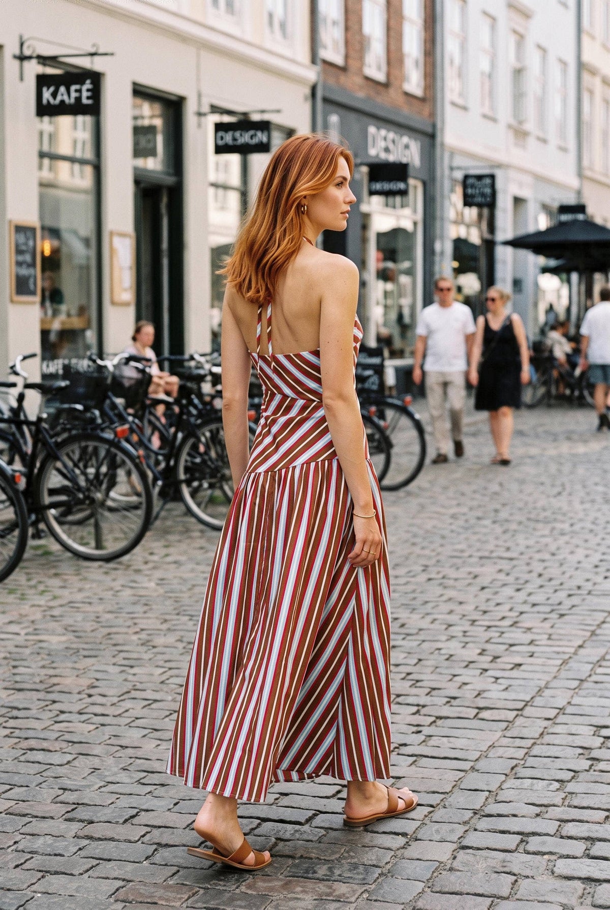 PALAZZO HALTER DRESS