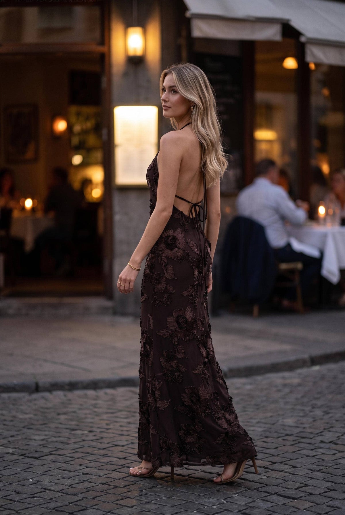 TEXTURED TAVERNA DRESS