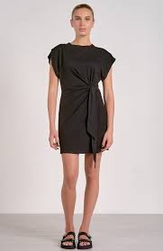 SHORT TEE SHIRT DRESS WITH SIDE TIE