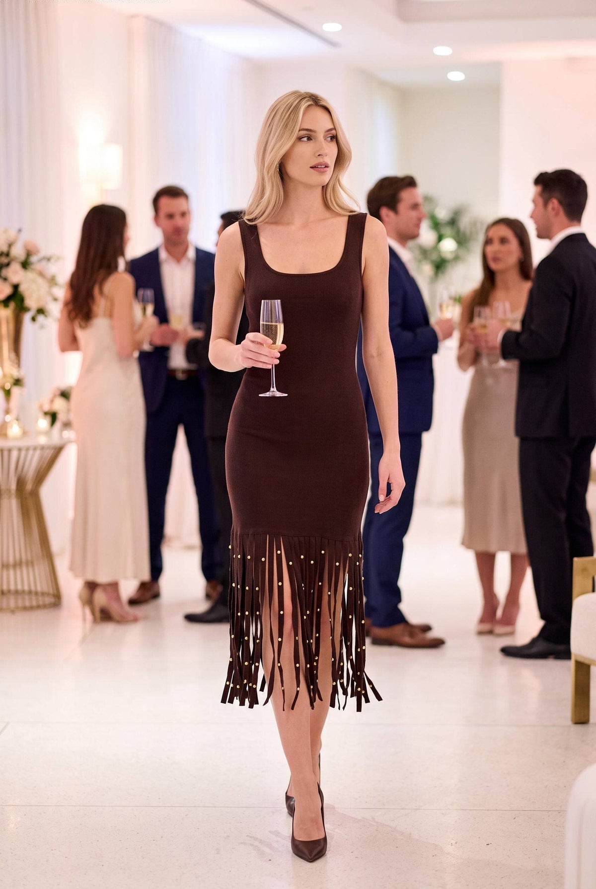 PAPARRAZI FRINGE DRESS