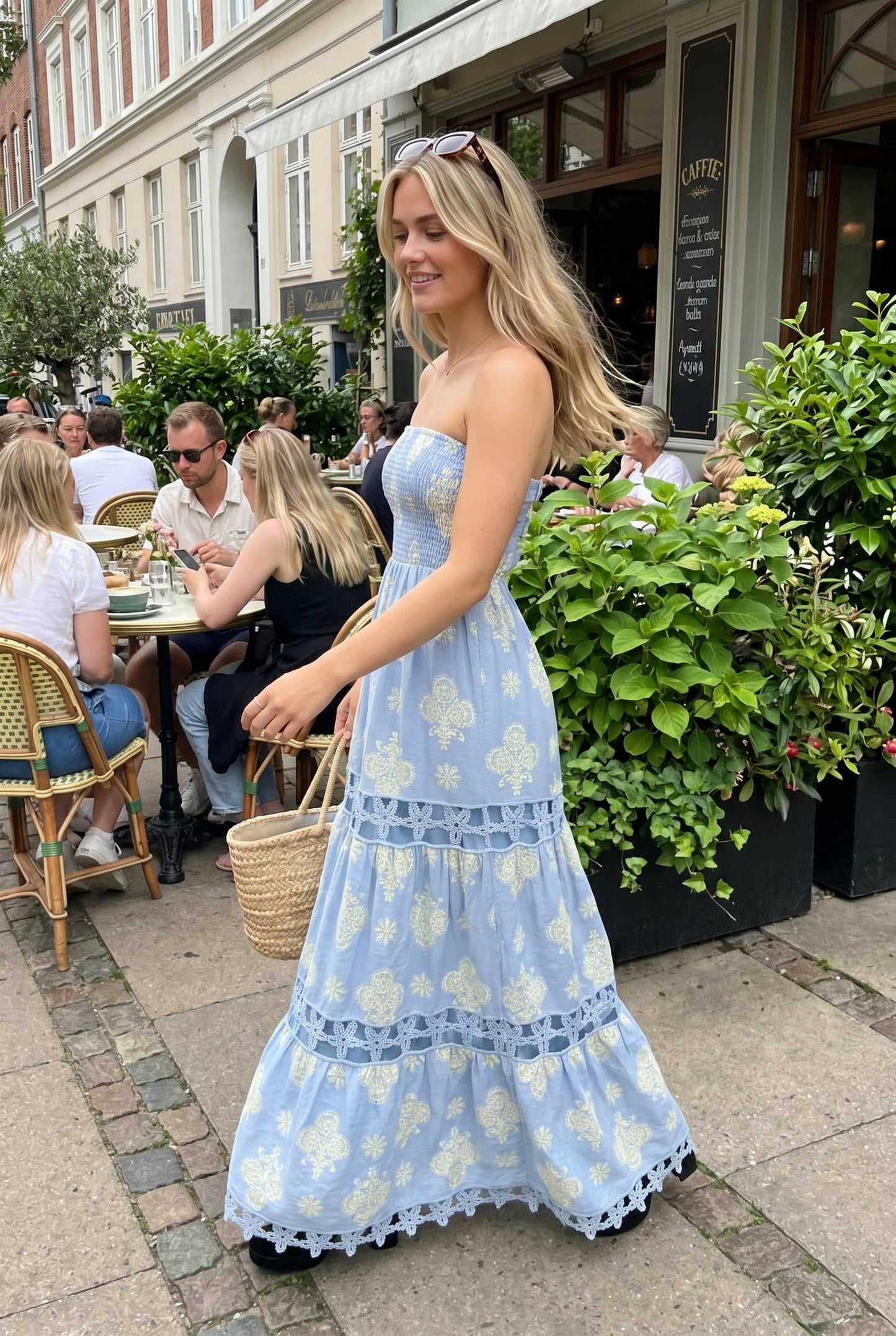 FLEUR DI PAIS STRAPLESS DRESS