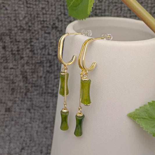 BAMBOO TASSEL EARRINGS