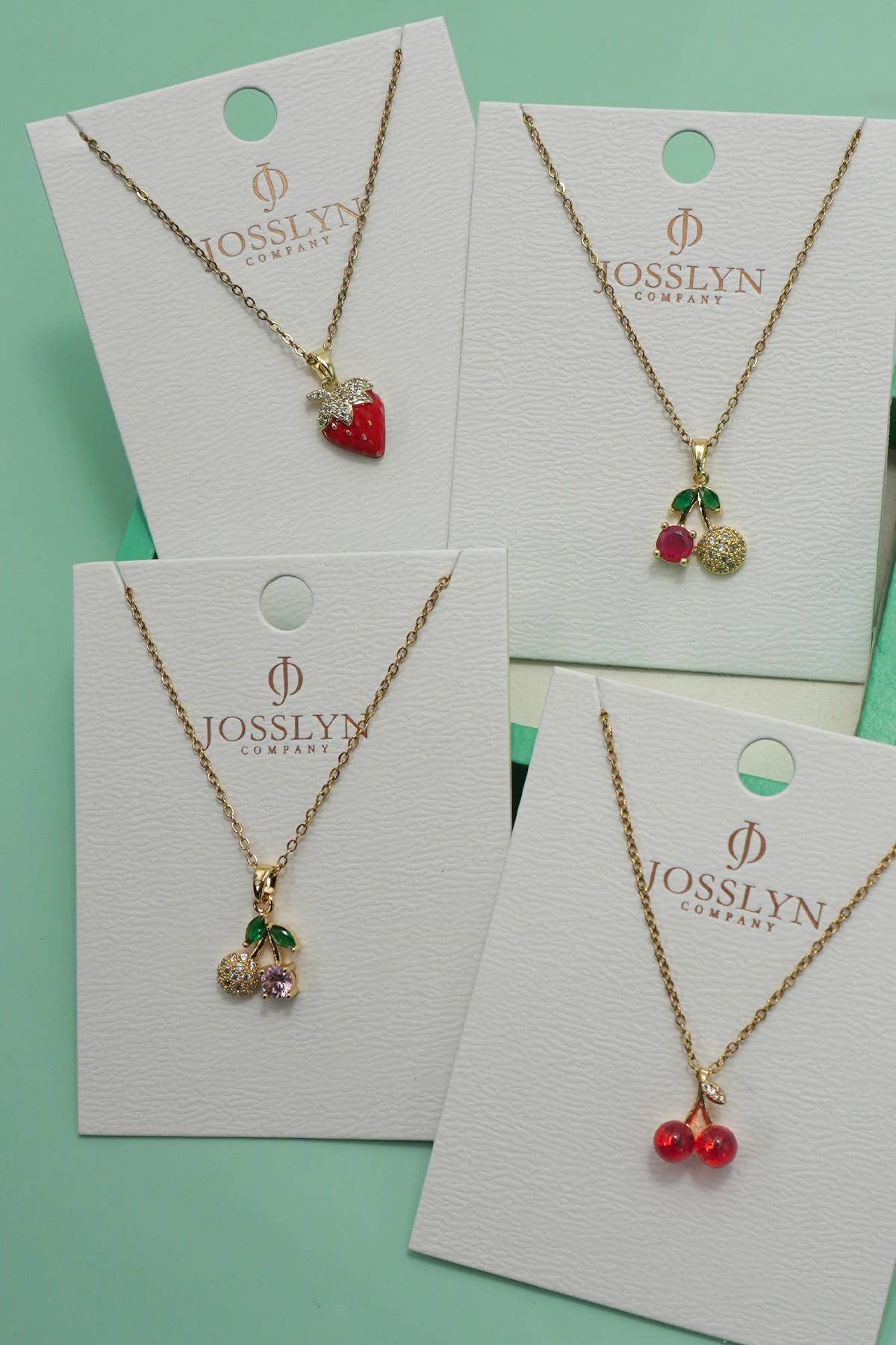18K STAINLESS STEEL TARNISH FREE FRUIT NECKLACE
