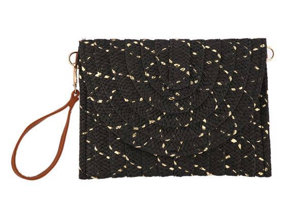 Natural Straw Clutch Evening Handbag