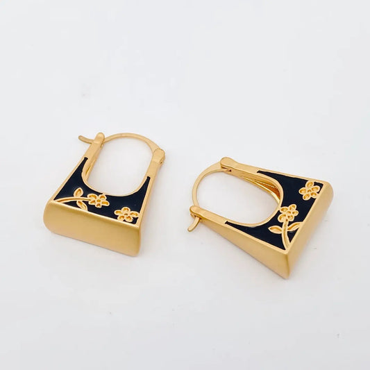 PURSE HUGGIE EARRINGS