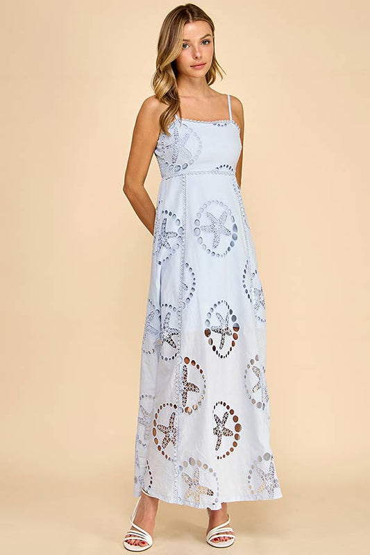STARFISH  LASER LINEN DRESS