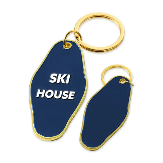 KEYCHAIN NAVY - SKI HOUSE