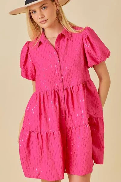 Sparkle Sequin Babydoll Dress