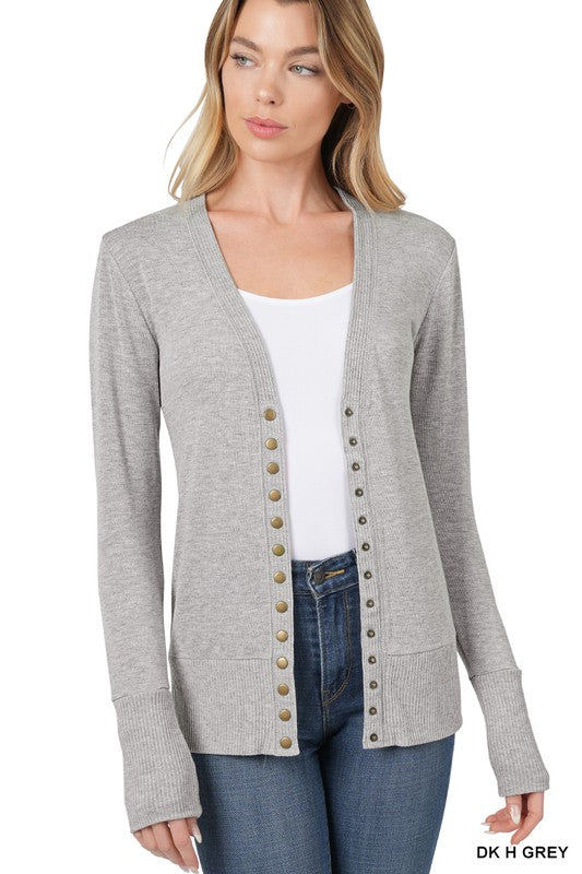 SNAP CARDIGAN