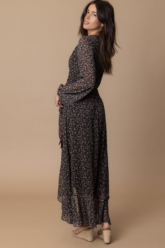 GARDEN PARTY WRAP DRESS